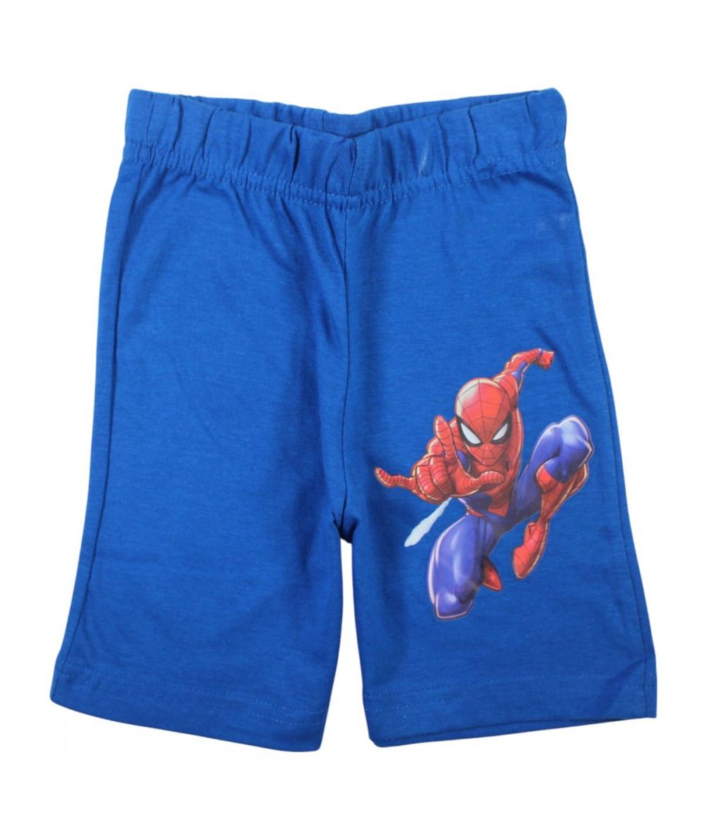 Ensemble Spiderman tee-shirt et short - bleu