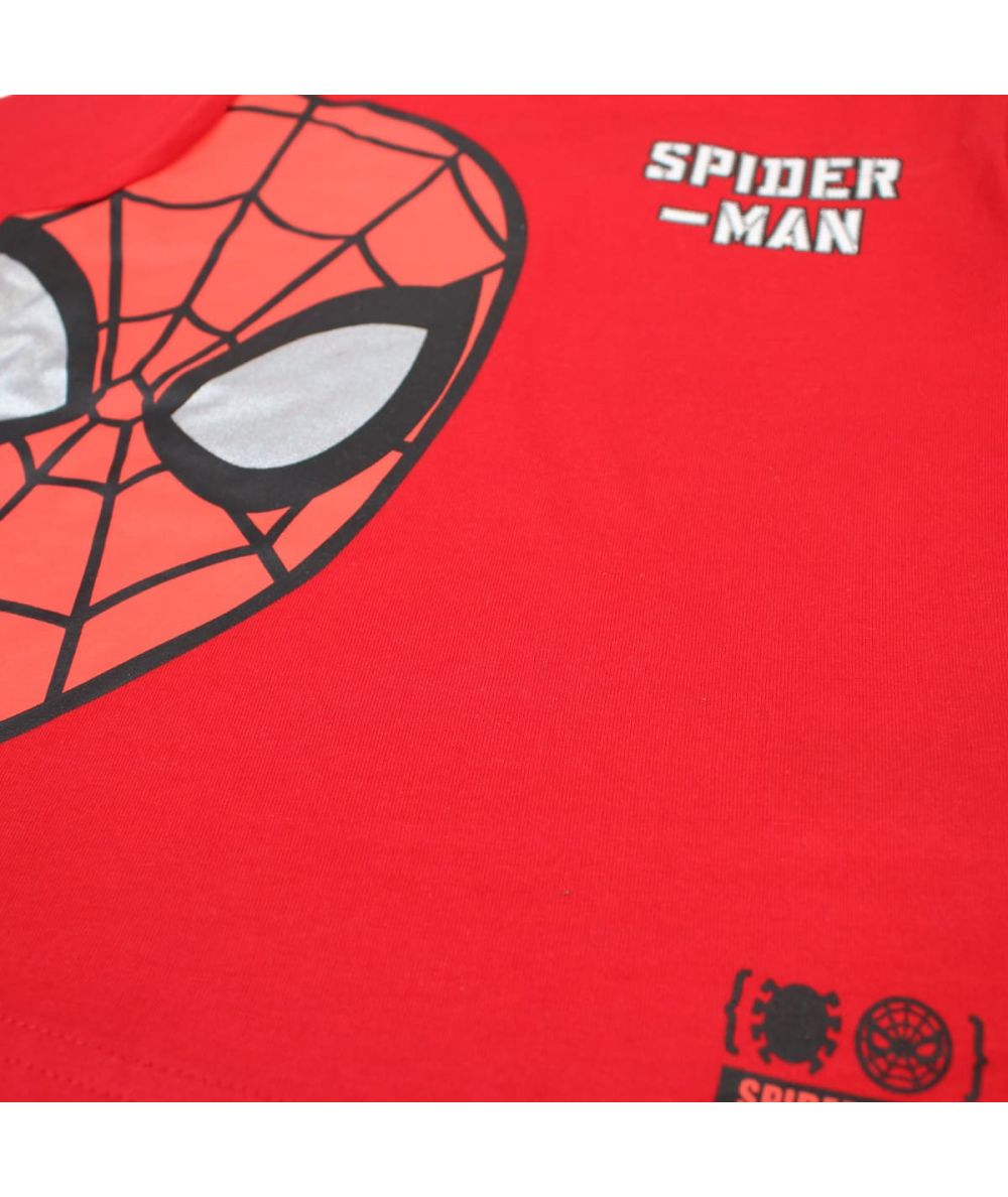 Ensemble Spiderman tee-shirt et short - gris et rouge