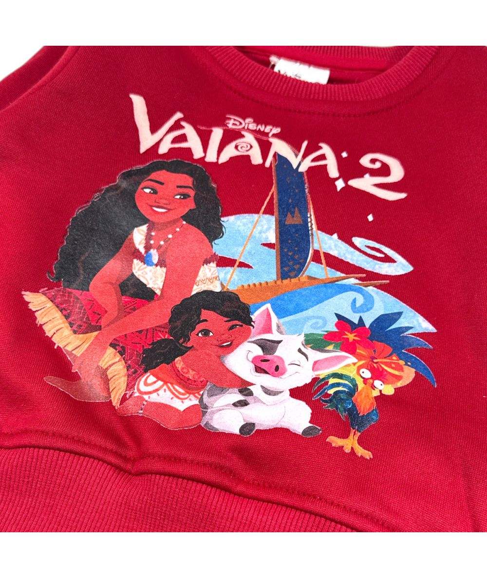 Ensemble Vaiana sweat et jogging - rouge