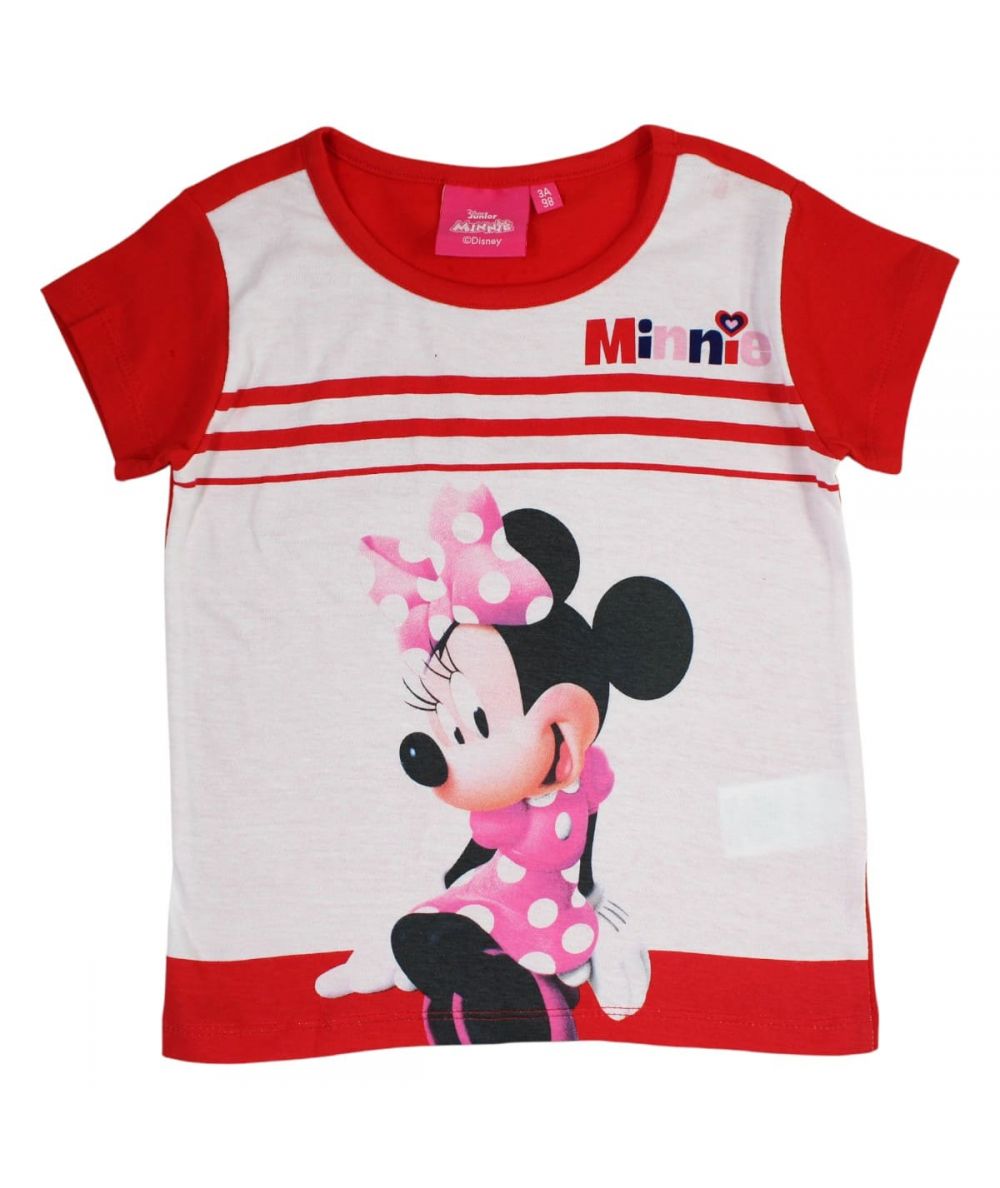 Ensemble Minnie tee-shirt et short - rouge