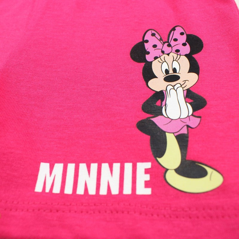 Ensemble Minnie tee-shirt et short - rose