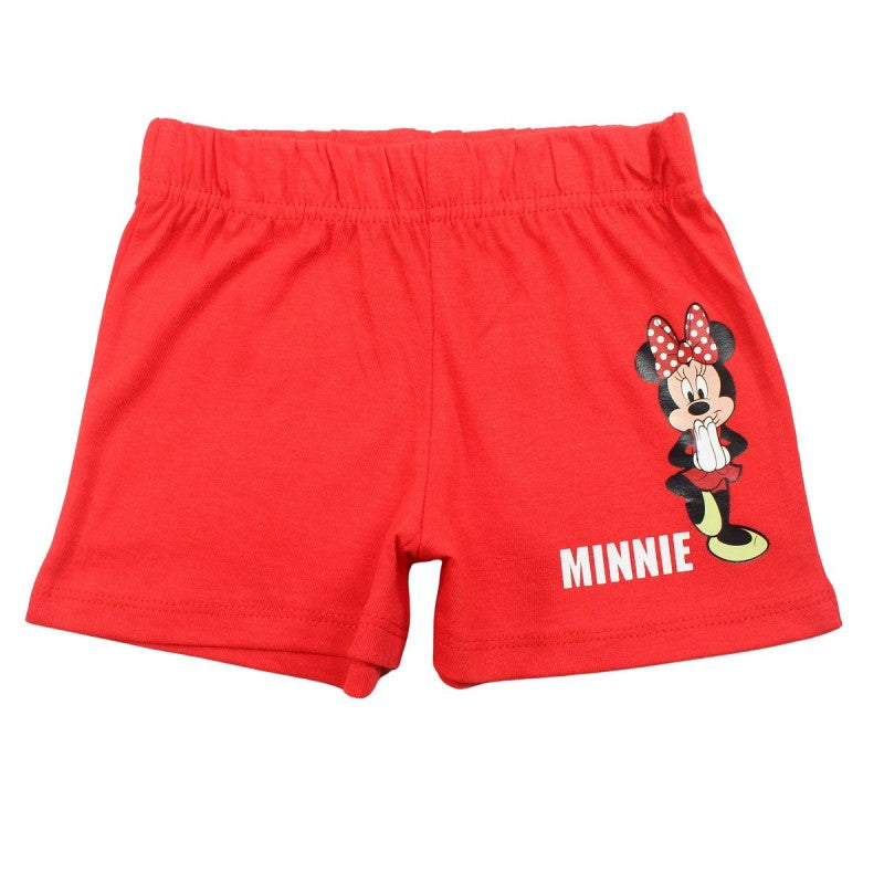 Ensemble Minnie tee-shirt et short - rouge et rose
