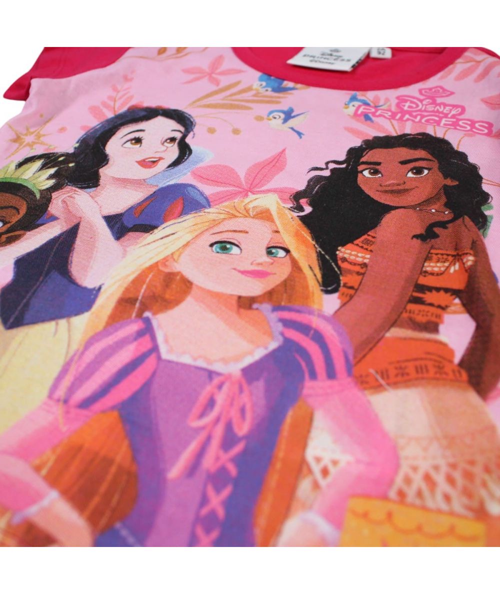 Ensemble Princesse tee-shirt et short - rouge et rose