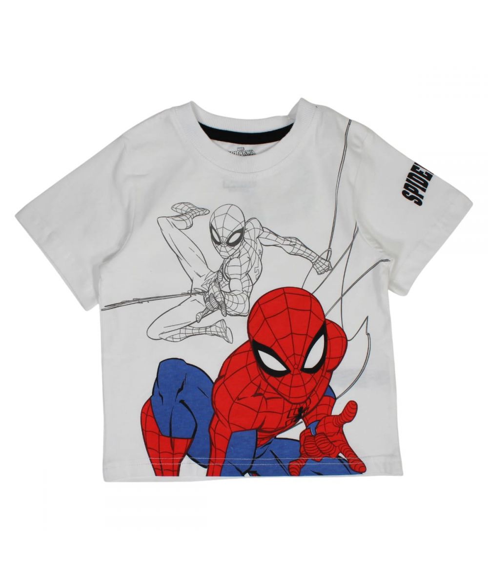 Ensemble Spiderman tee-shirt et short - gris et noir