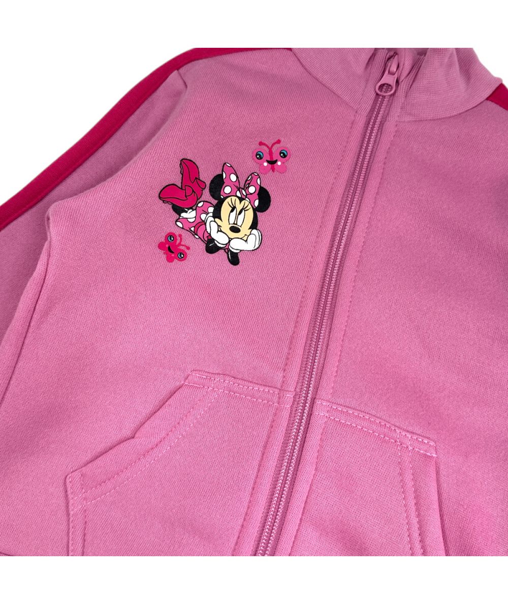 Ensemble Minnie veste et jogging - rose