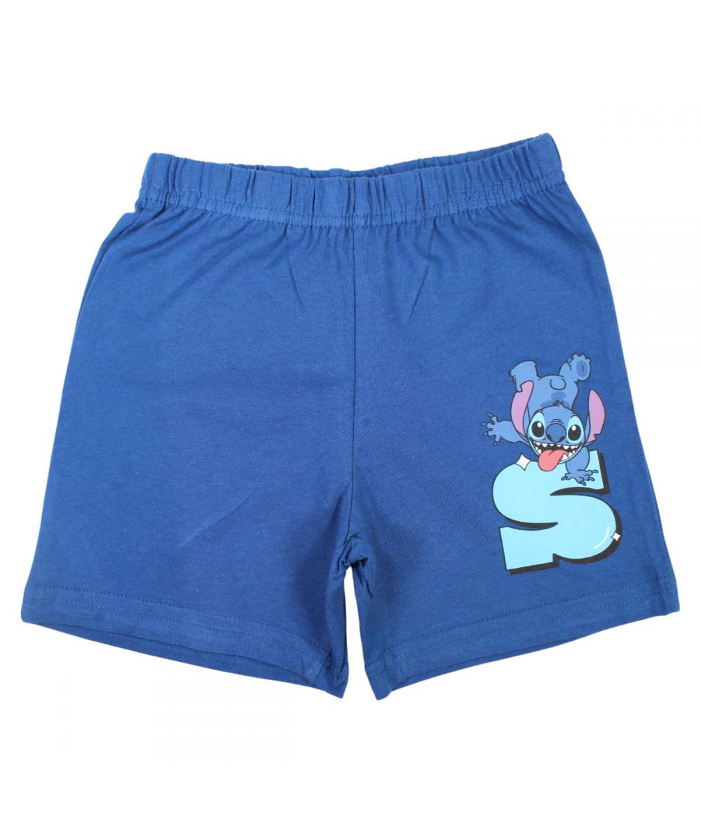 Ensemble Stitch tee-shirt et short - blanc et bleu