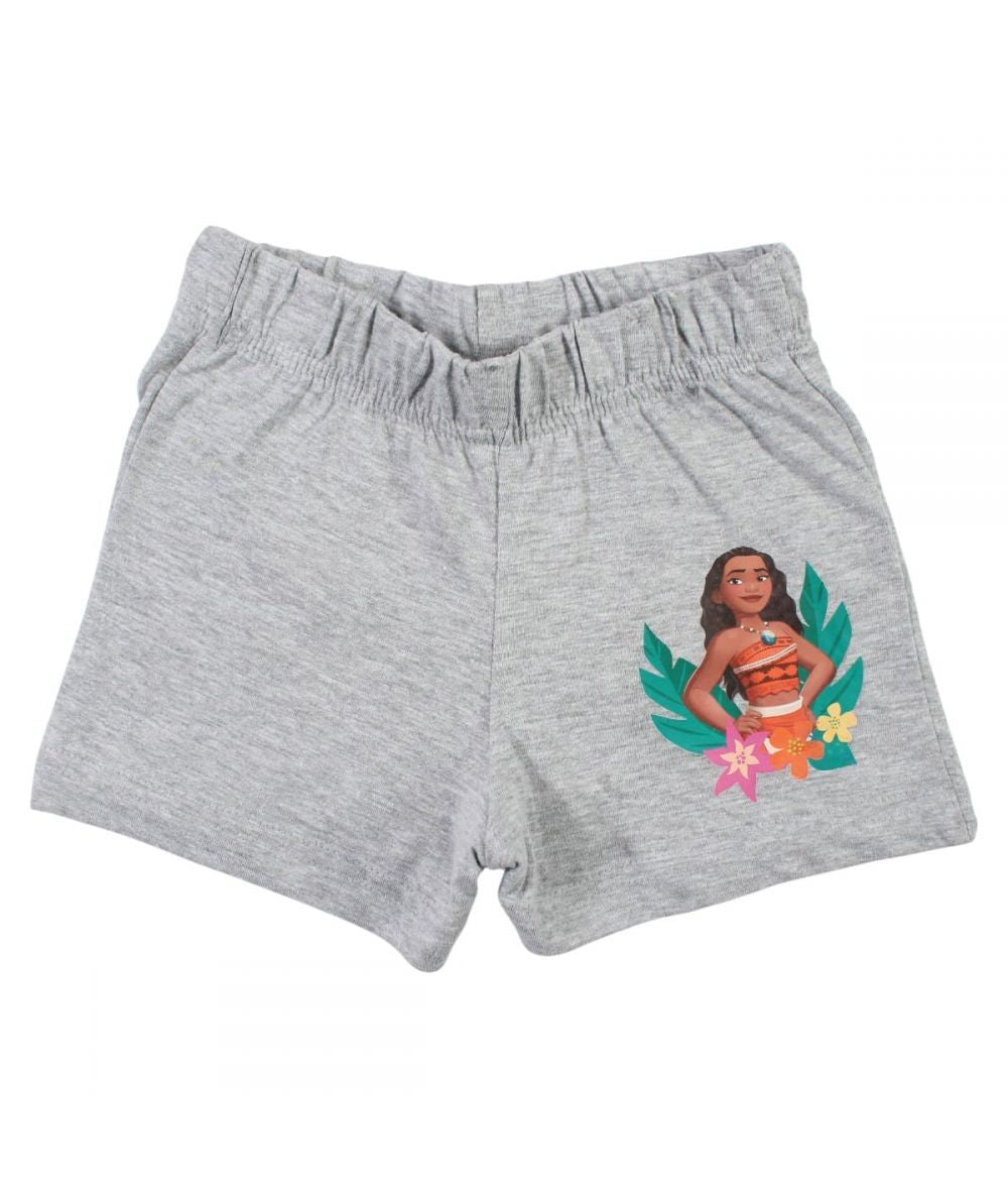 Ensemble Vaiana tee-shirt et short - gris et rose