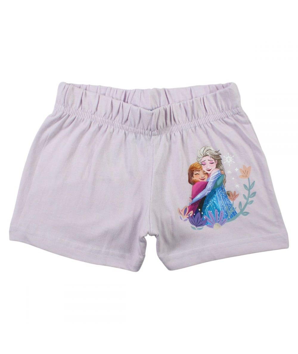Ensemble La Reine des Neiges tee-shirt et short - mauve