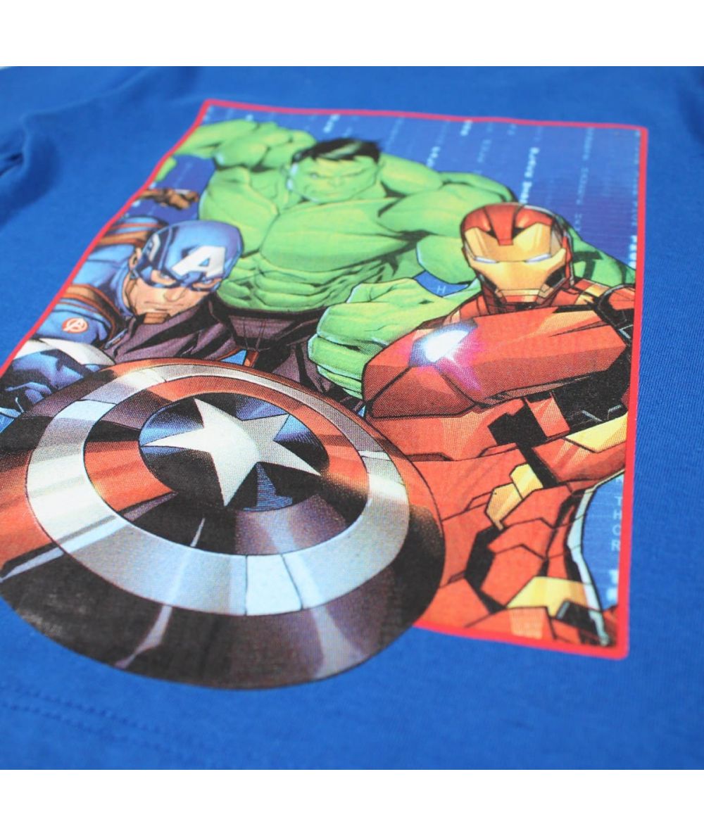 Ensemble Avengers tee-shirt et short - bleu roi