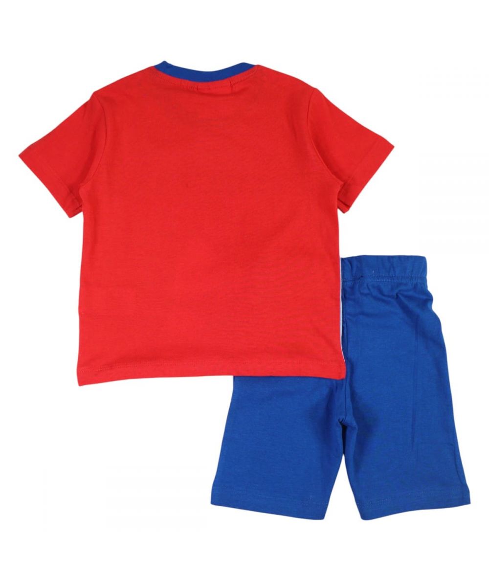 Ensemble Mickey tee-shirt et short - bleu et rouge