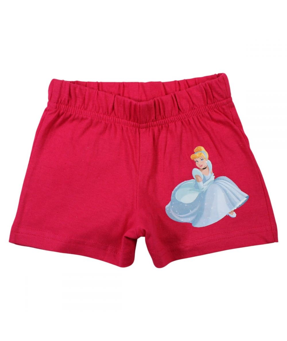 Ensemble Princesse tee-shirt et short - rouge et rose