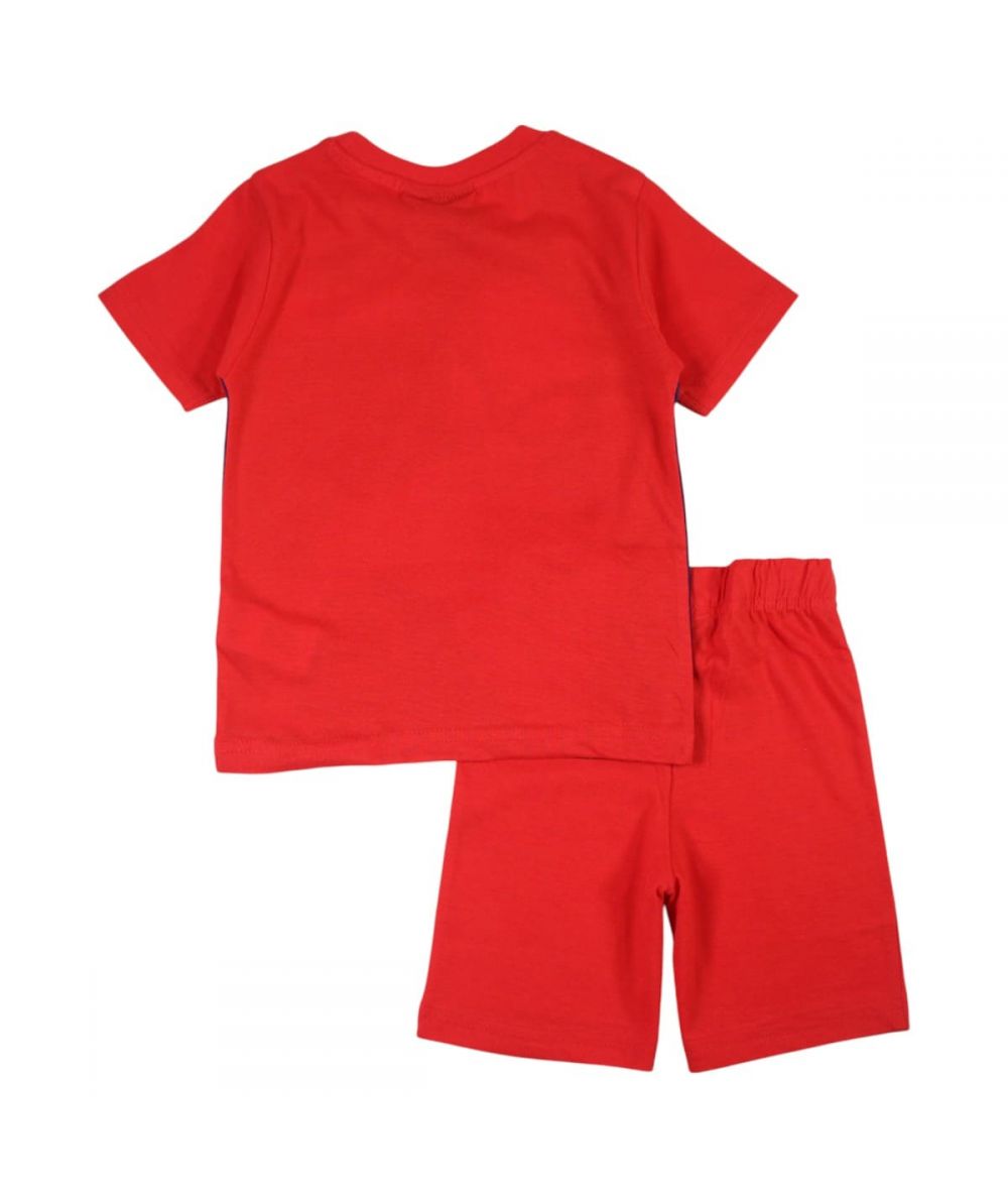 Ensemble Spiderman tee-shirt et short - rouge