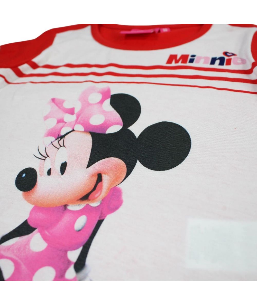 Ensemble Minnie tee-shirt et short - rouge