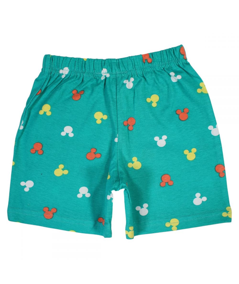 Ensemble Mickey tee-shirt et short - vert-bleu