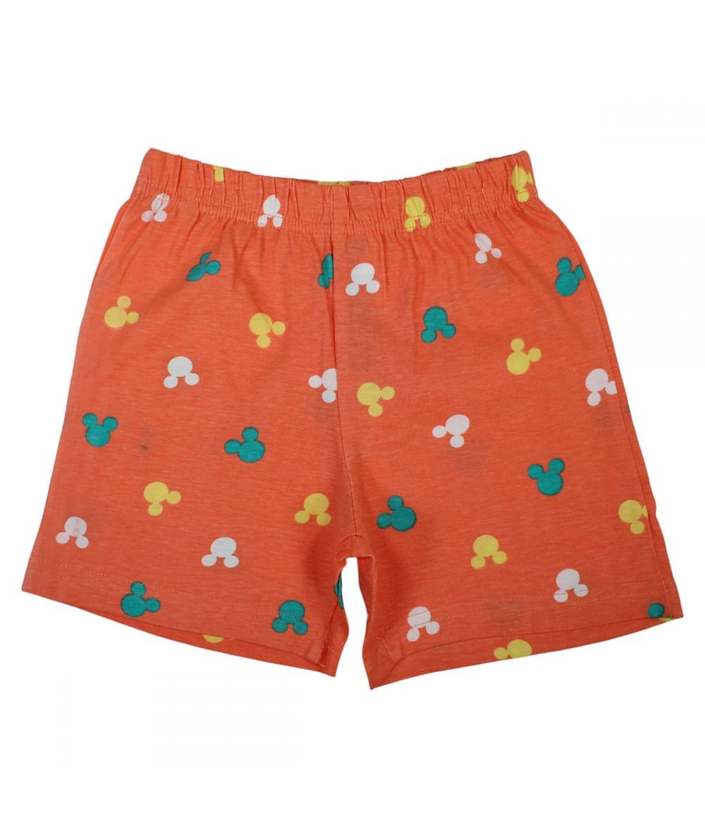 Ensemble Mickey tee-shirt et short - blanc et orange