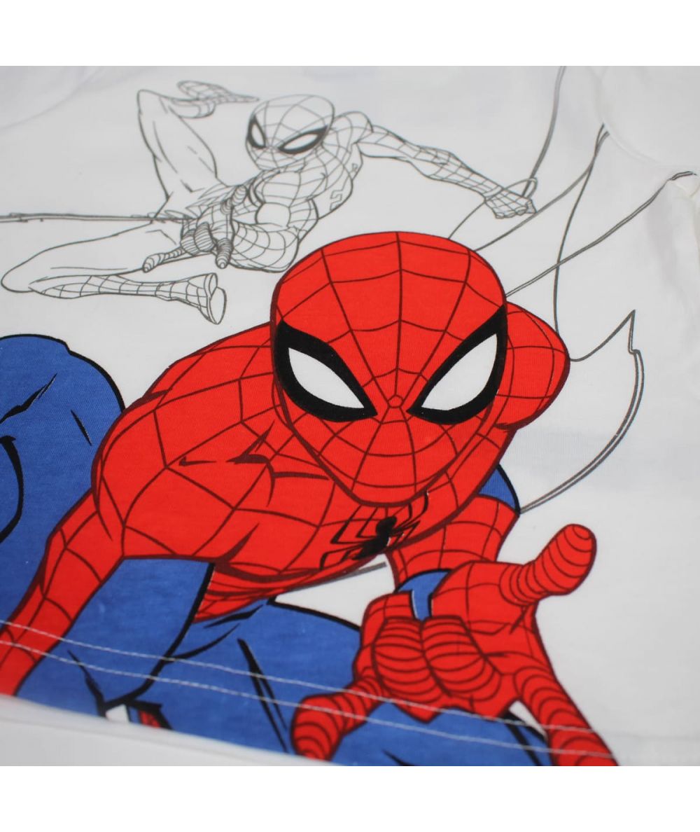 Ensemble Spiderman tee-shirt et short - gris et noir