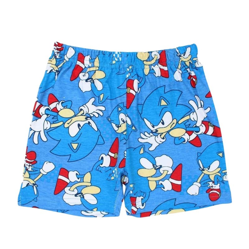 Ensemble Sonic tee-shirt et short - bleu