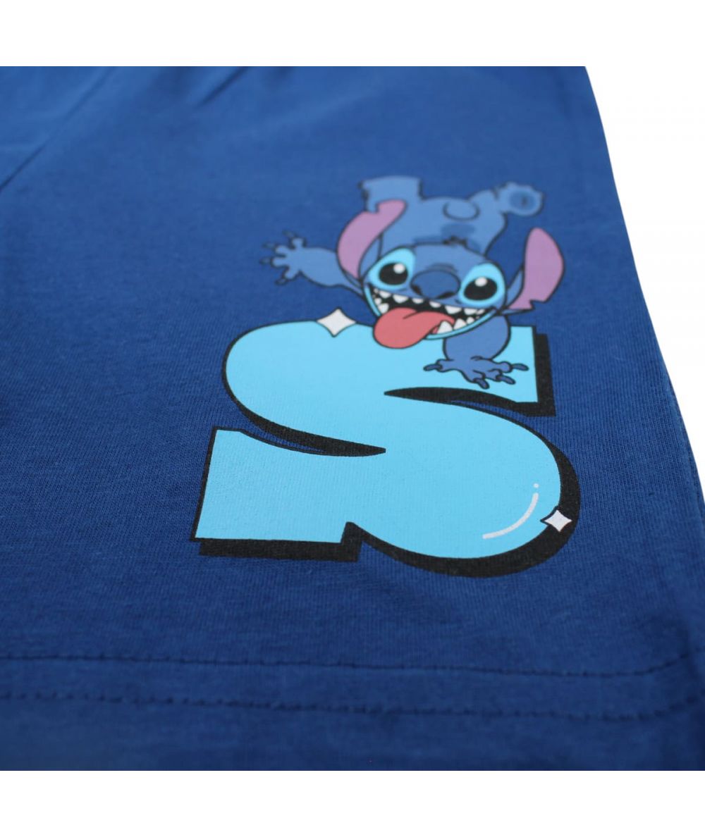 Ensemble Stitch tee-shirt et short - blanc et bleu