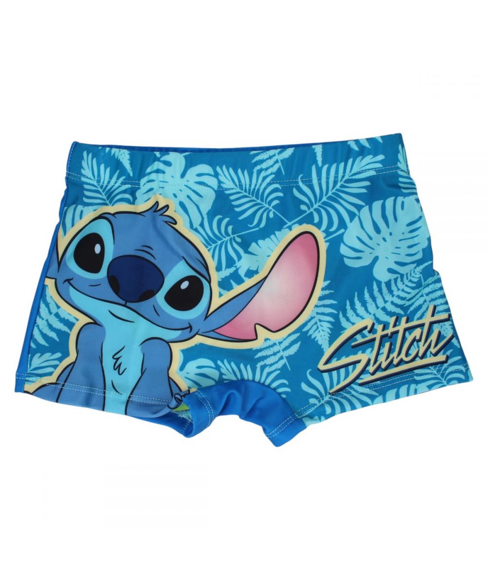 Boxer de bain Stitch - bleu clair