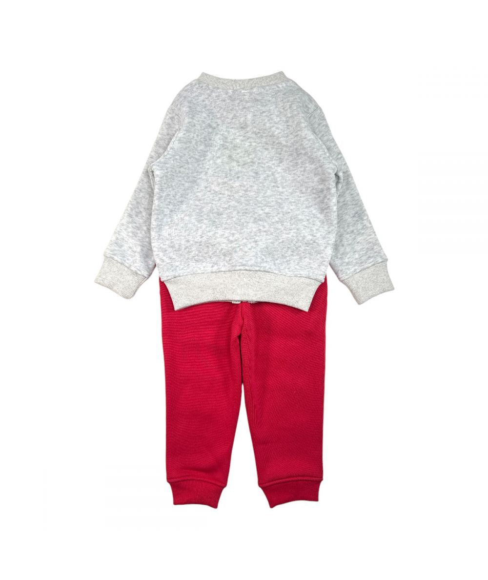 Ensemble Vaiana veste et jogging - gris et rouge