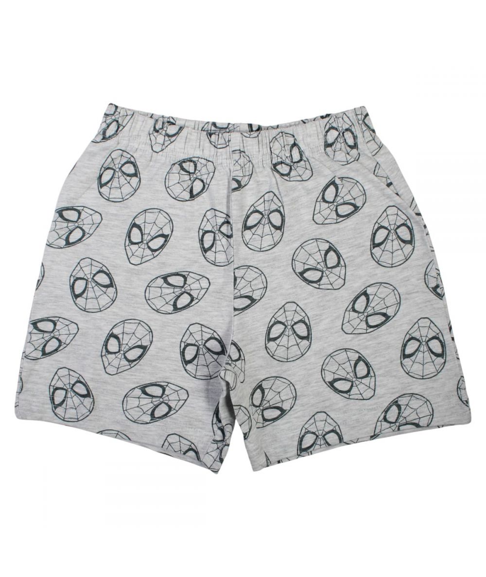 Ensemble Spiderman tee-shirt et short - gris et rouge