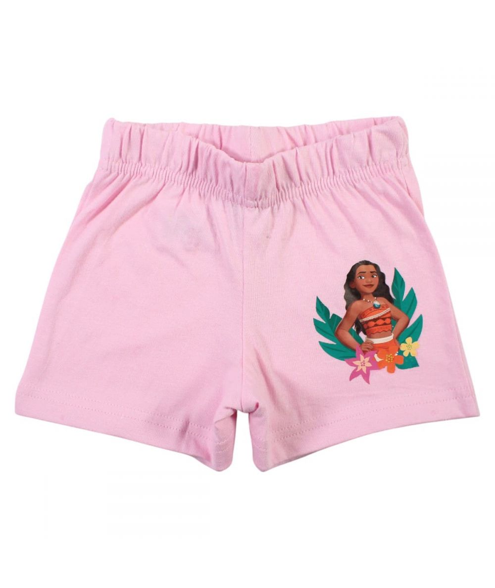Ensemble Vaiana tee-shirt et short - blanc et rose