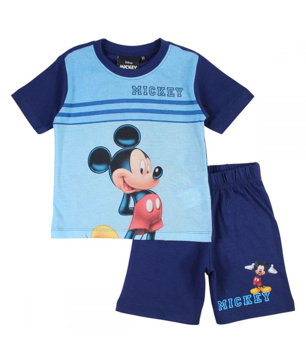 Ensemble Mickey tee-shirt et short - bleu