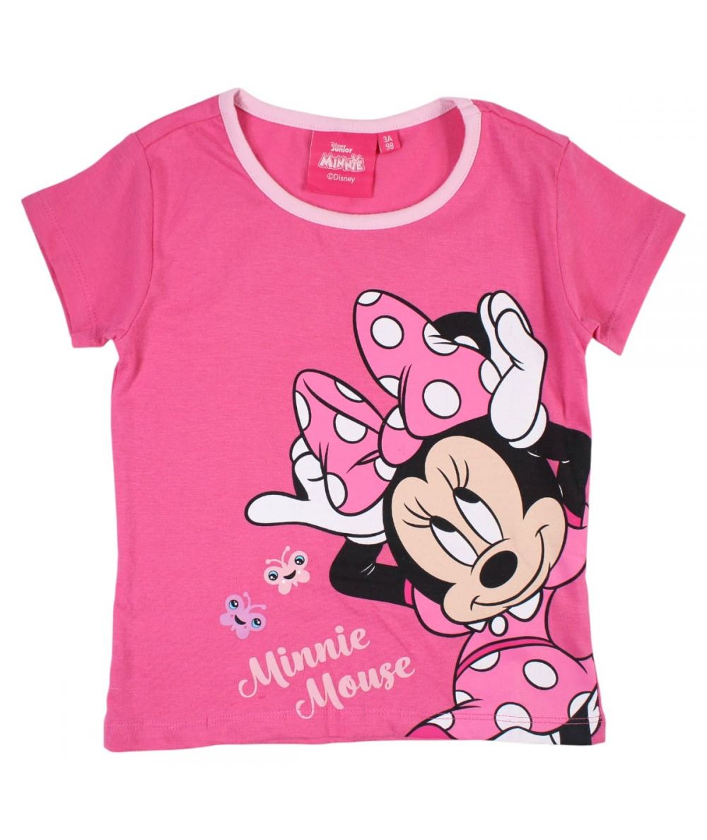 Ensemble Minnie tee-shirt et short - fushia
