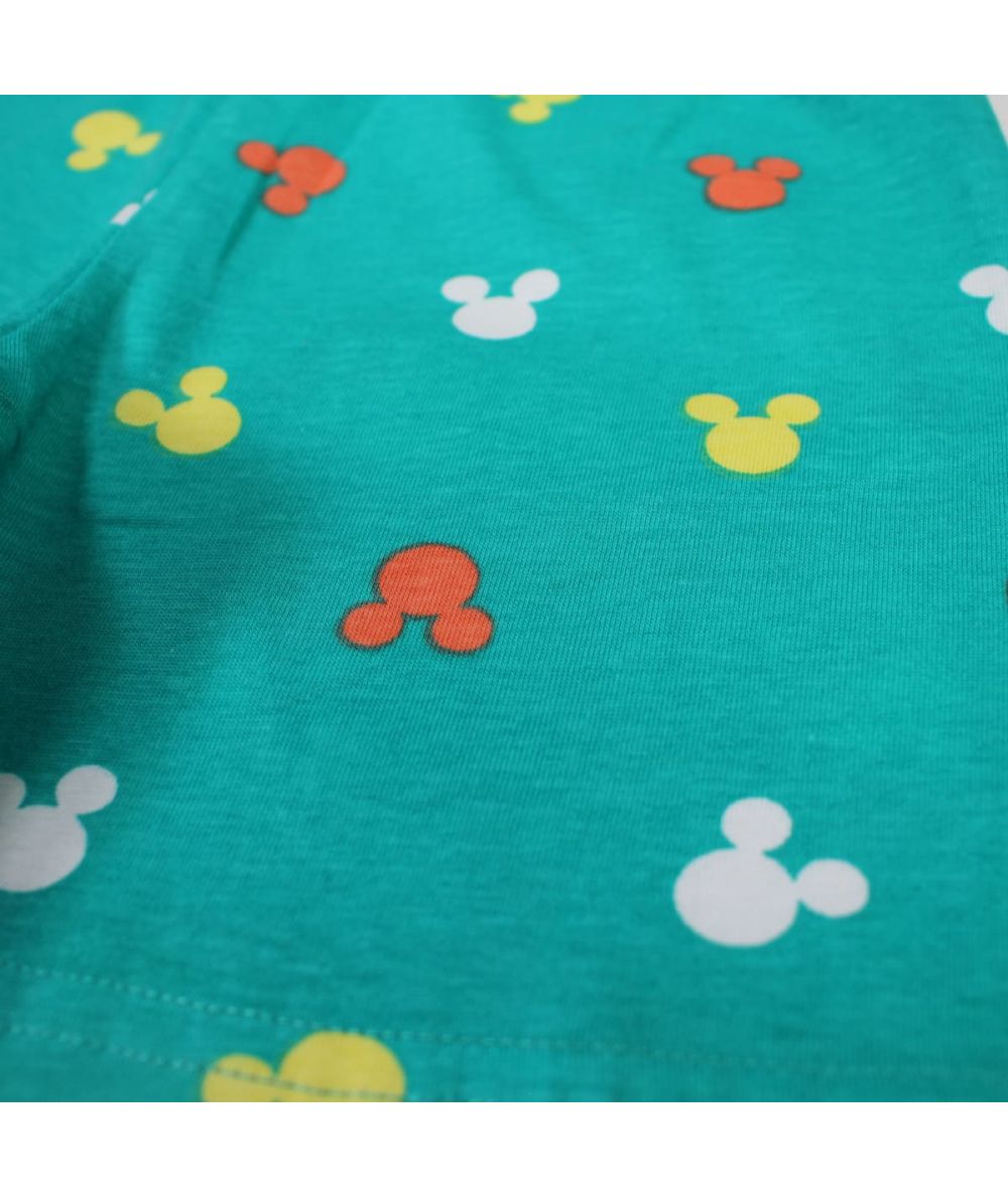 Ensemble Mickey tee-shirt et short - vert-bleu