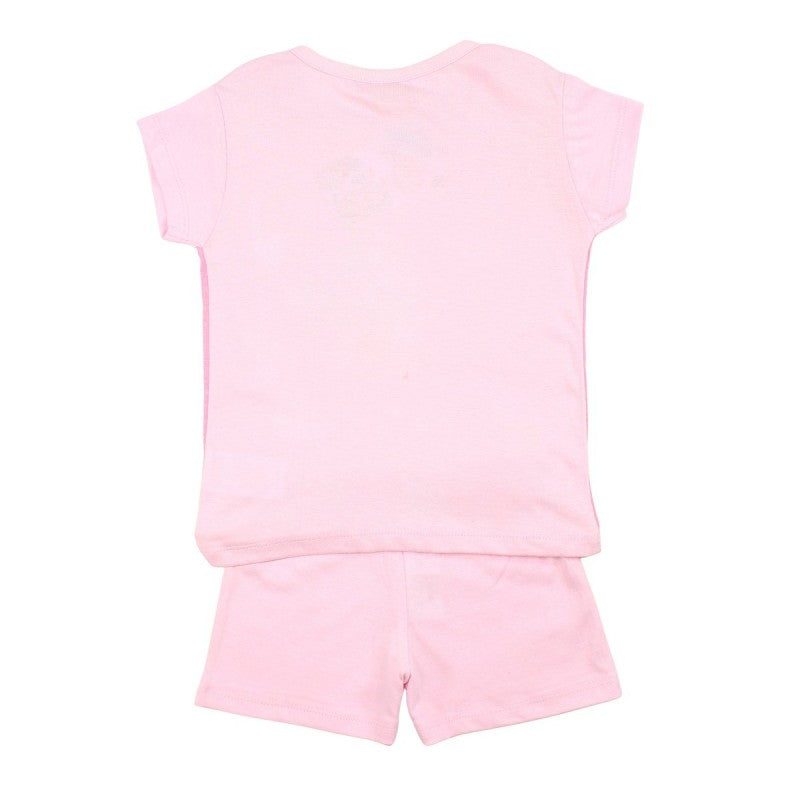 Ensemble Minnie tee-shirt et short - rose clair