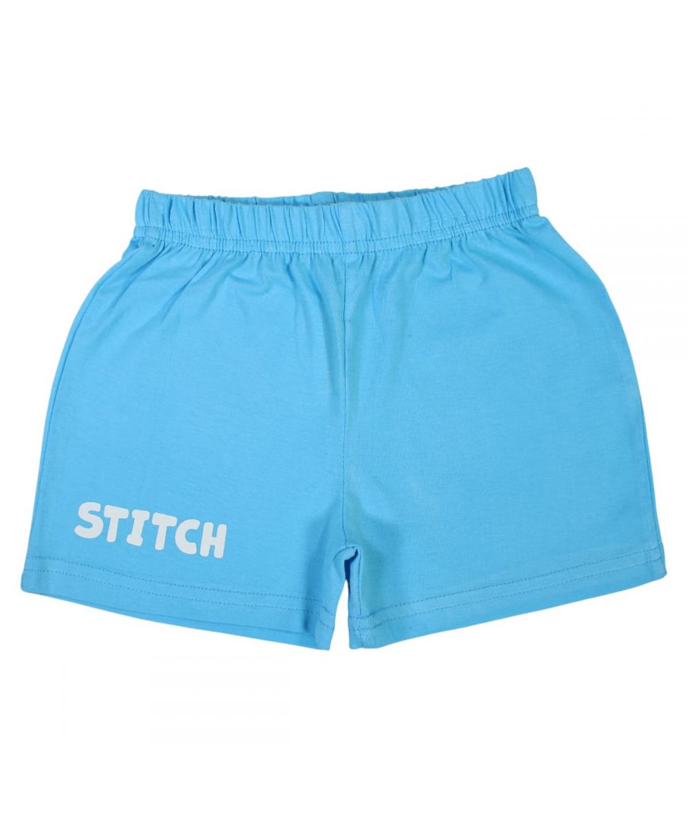 Ensemble Stitch tee-shirt et short - bleu et blanc