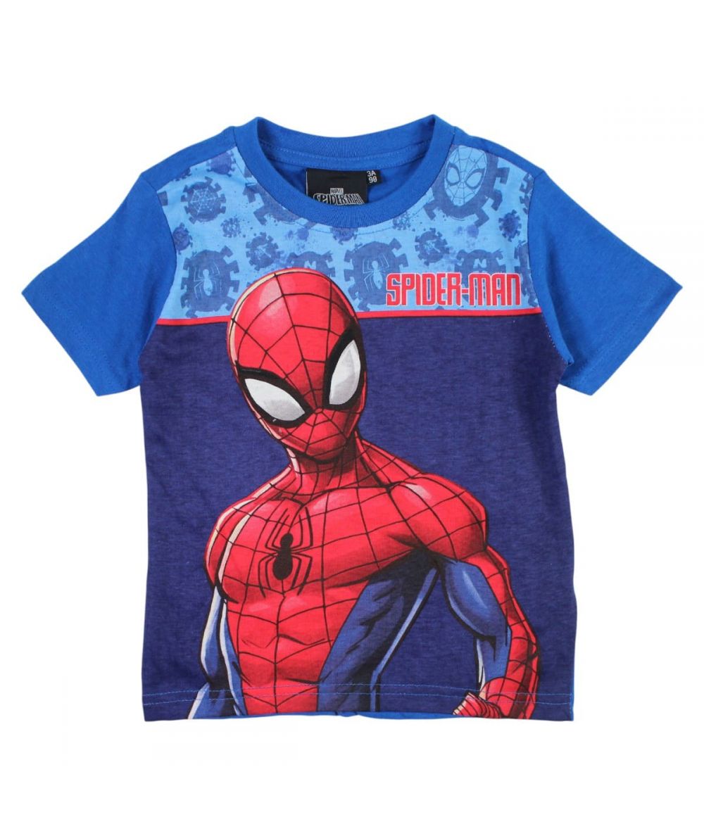 Ensemble Spiderman tee-shirt et short - bleu