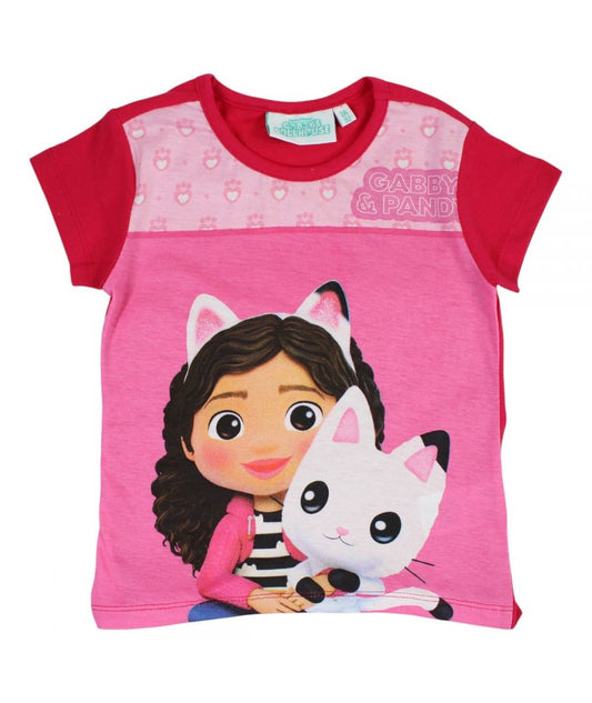 Ensemble Gabby tee-shirt et short - rose