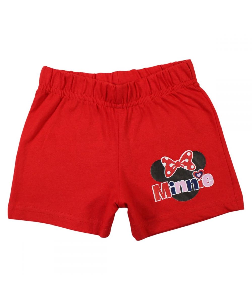 Ensemble Minnie tee-shirt et short - rouge