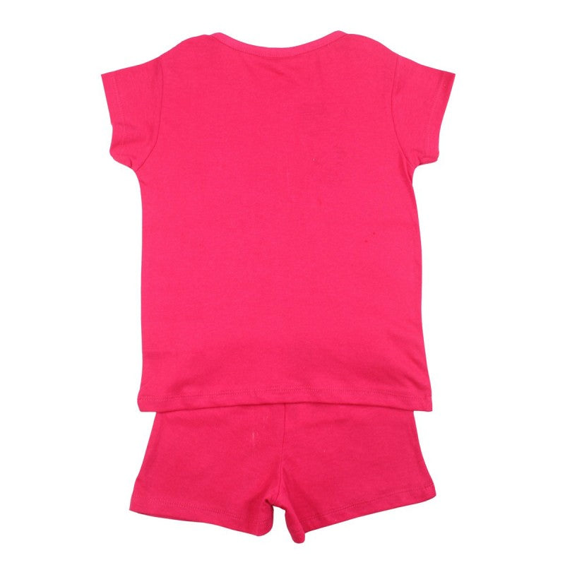 Ensemble Minnie tee-shirt et short - rose et fushia