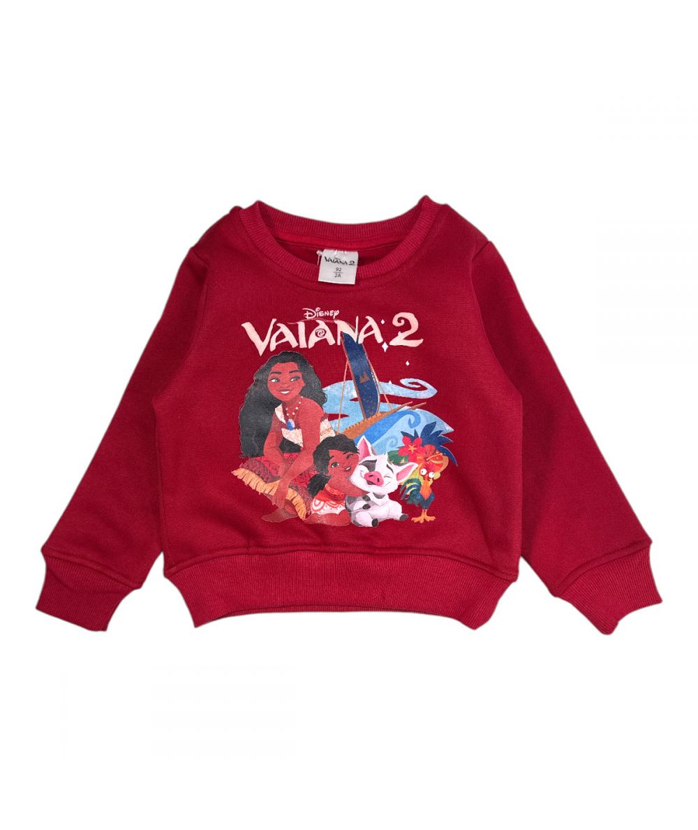 Ensemble Vaiana sweat et jogging - rouge