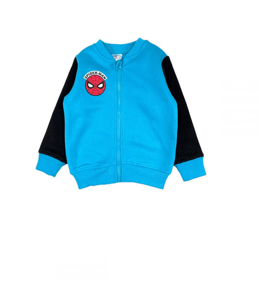 Ensemble Spiderman veste et jogging - bleu