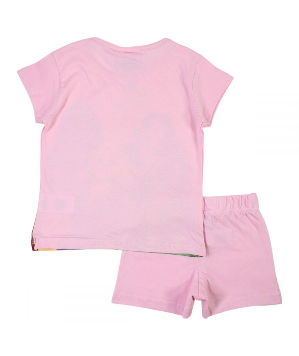 Ensemble Princesse tee-shirt et short - rose