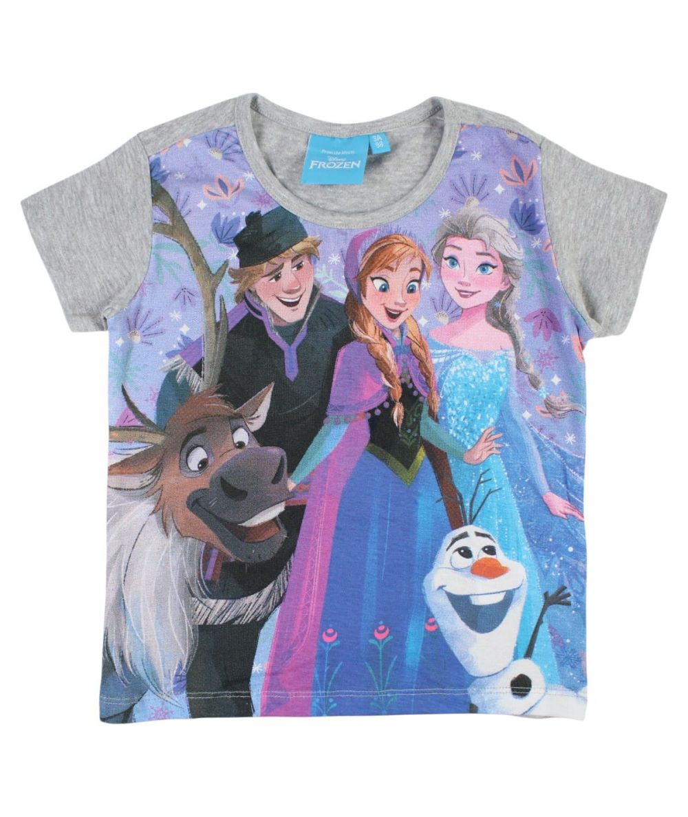 Ensemble La Reine des Neiges tee-shirt et short - gris