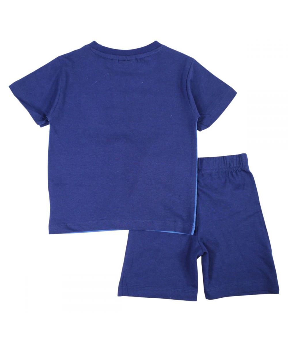 Ensemble Spiderman tee-shirt et short - bleu
