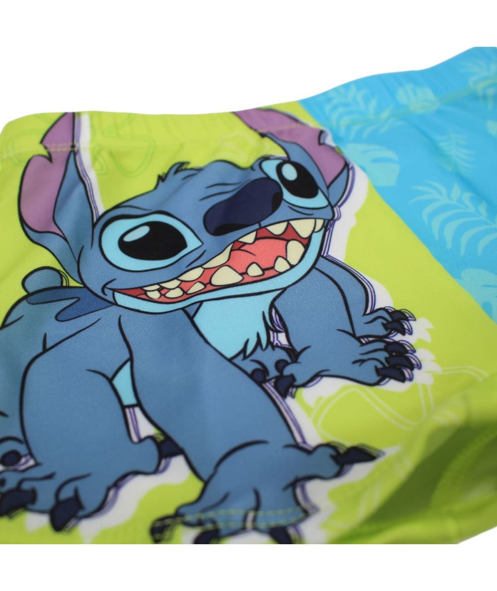 Boxer de bain Stitch - vert et bleu