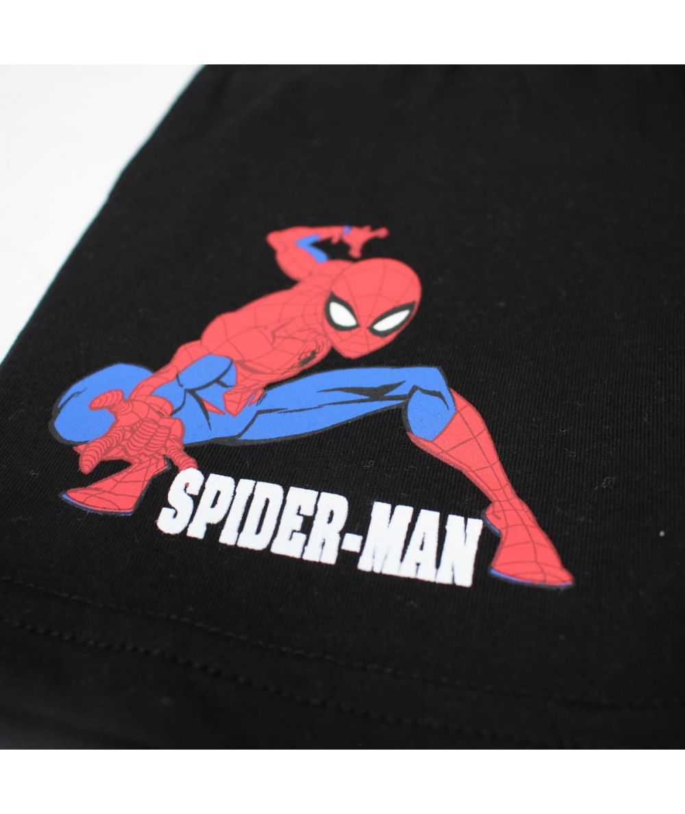 Ensemble Spiderman tee-shirt et short - gris et noir