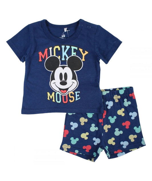 Ensemble Mickey Tee-shirt & short - bleu