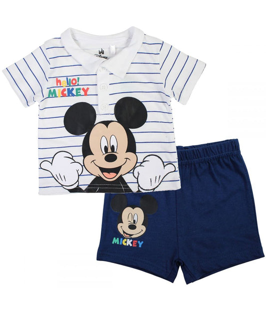Ensemble Mickey Polo & short - bleu marine