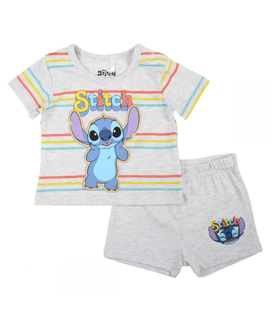 Ensemble Stitch tee-shirt et short - gris