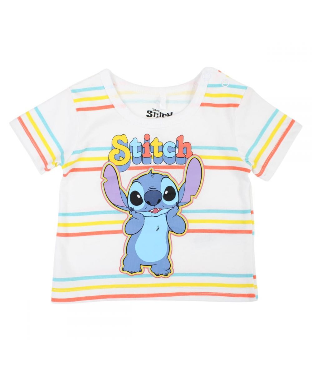 Ensemble Stitch tee-shirt et short - blanc et bleu