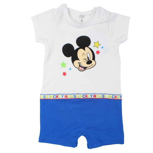 Combishort Mickey - blanc et bleu