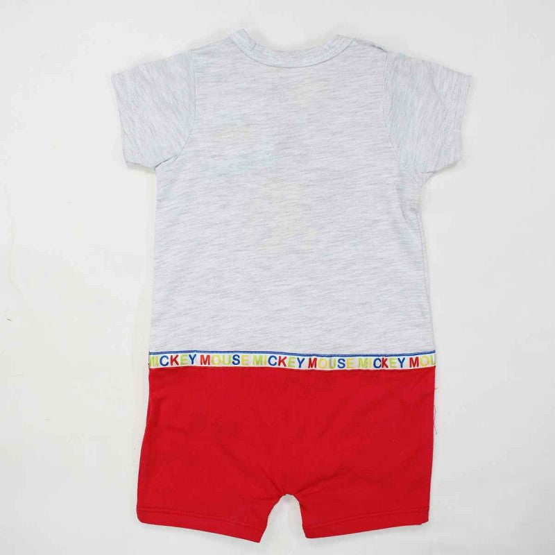 Combishort Mickey -  gris et rouge