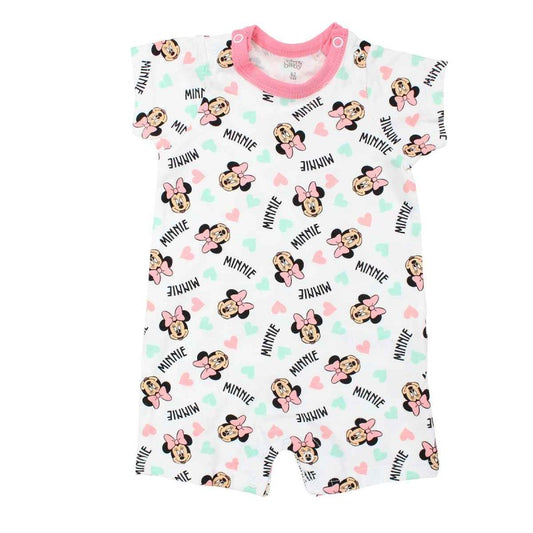 Combishort Minnie - rose et blanc