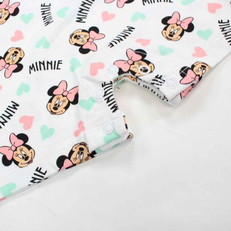 Combishort Minnie - rose et blanc